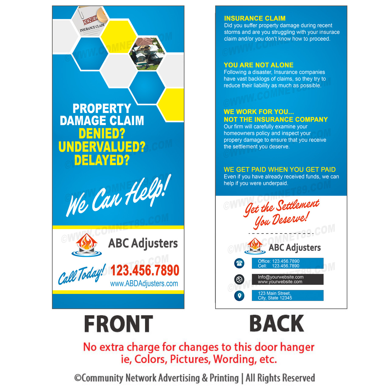 Public Insurance Adjuster Rack Card 03