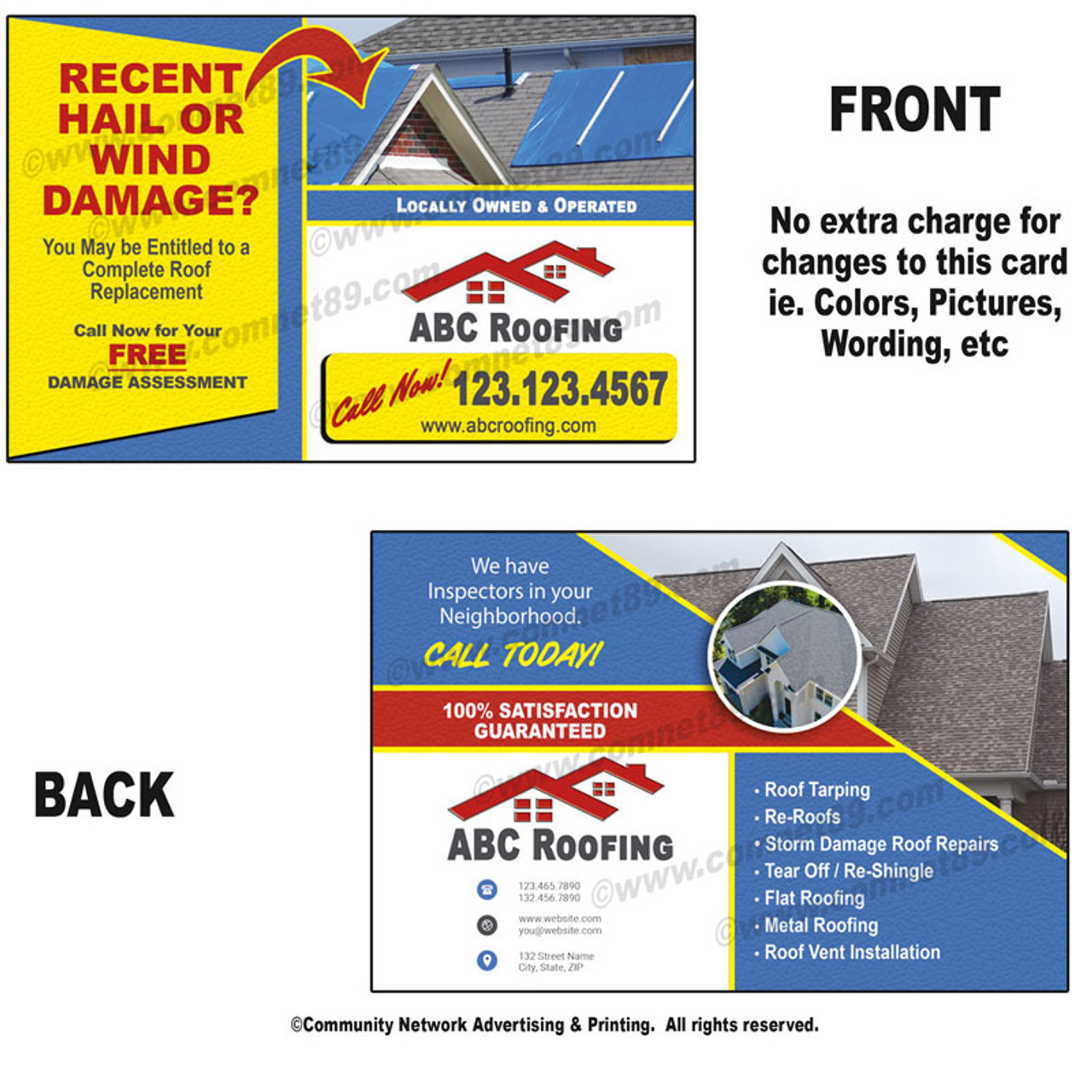 Roofing Flyer 10 | Half Page