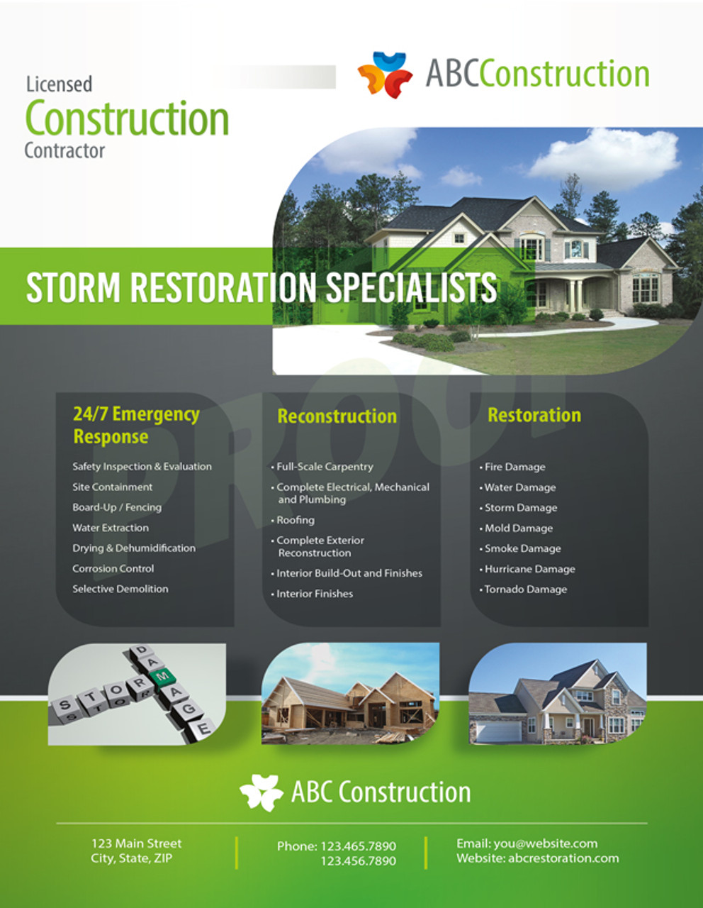 Property Restoration Flyer 01 | 8.5 x 11