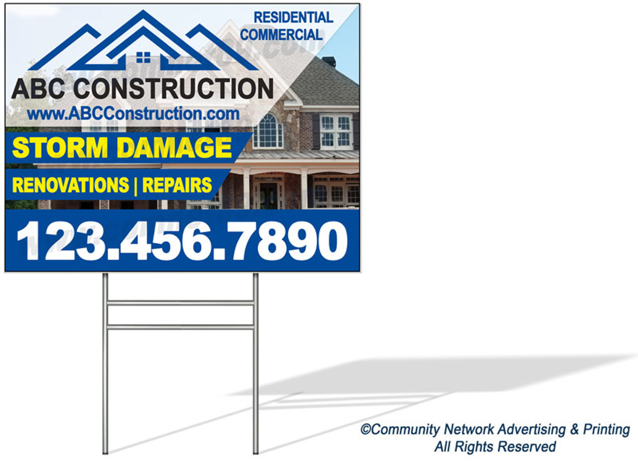 Property Restoration Yard Sign 01 | 18" x 24"