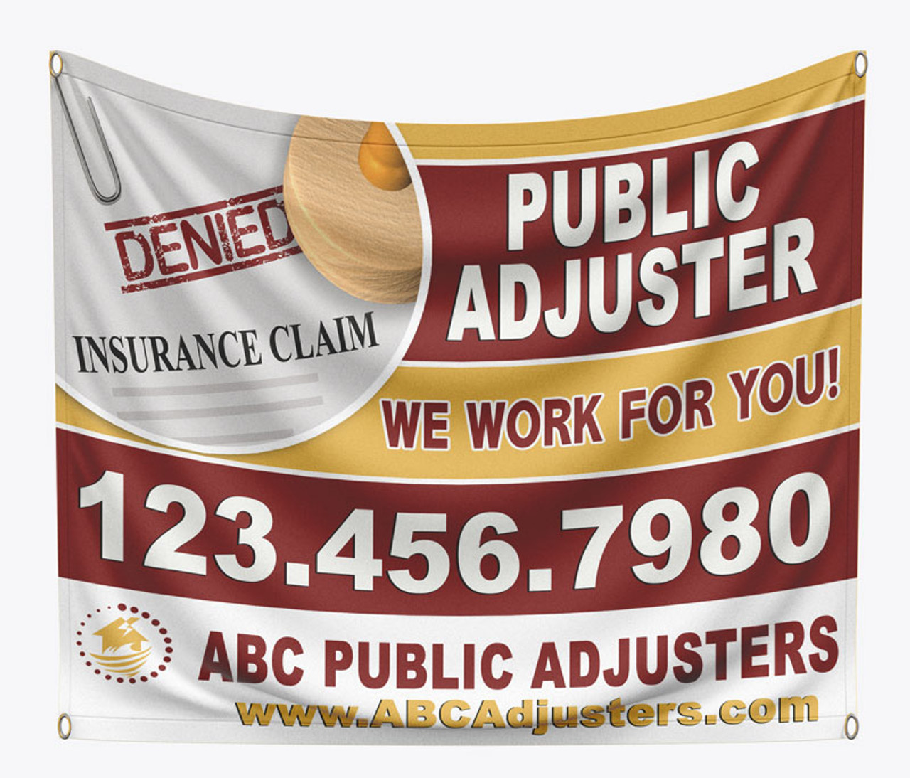 Adjuster Banner 08 | 4' x 4'