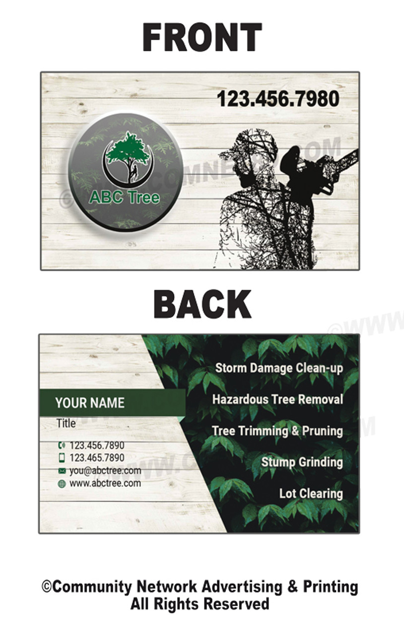 Tree Service Business Card 02 | Double Sided