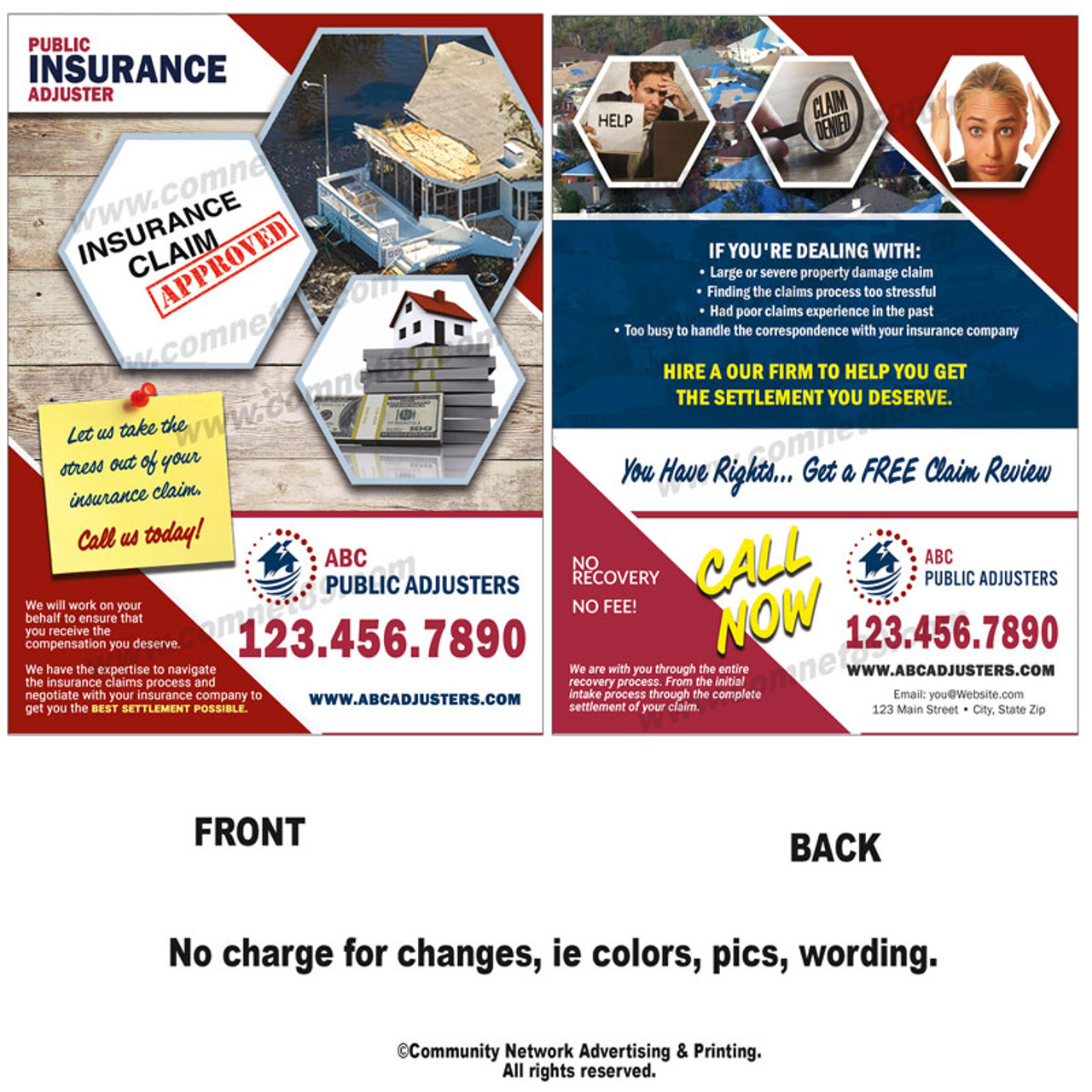 Insurance Adjuster Flyer 09 | 8.5 x 11