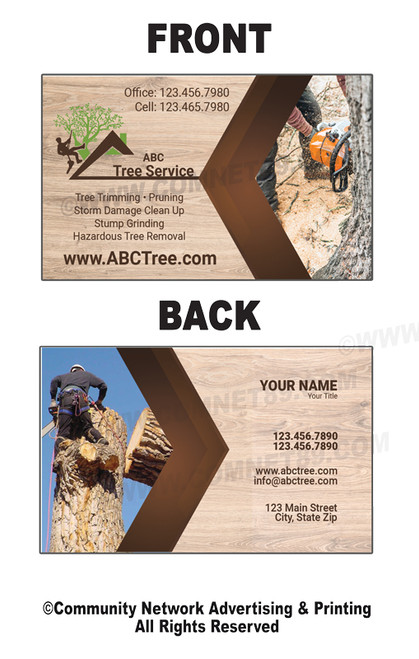 Tree Service Business Card 04 | Double Sided Tree Service Business Card 04 | Double Sided