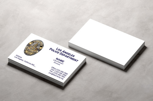 LAPD Business Card #5 | Lieutenant Badge