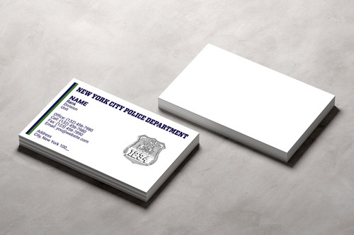 New York Police Department Business Card #8 | Officer Badge