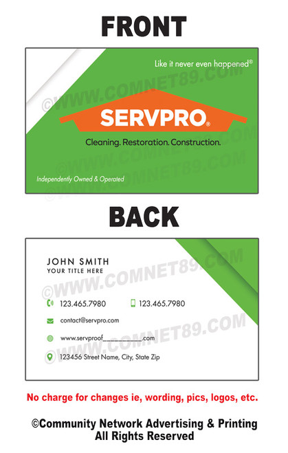 Servpro Business Card 02 Servpro Business Card 02