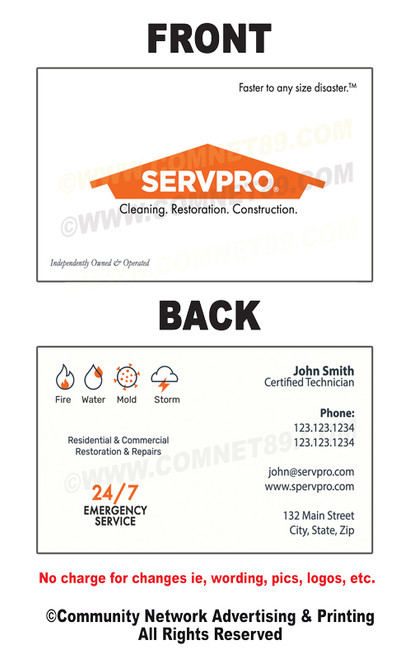 Servpro Business Card 05