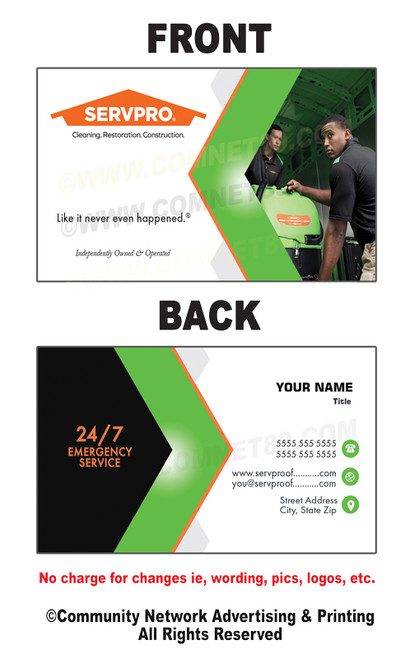 Servpro Business Card 13 Servpro Business Card 13