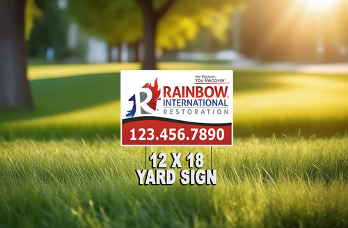 Rainbow Restore Yard Sign 03 | 12" x 18"