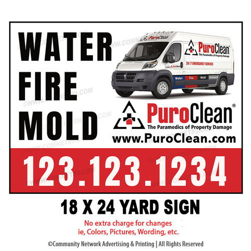 PuroClean Yard Sign 05 | 18" x 24" PuroClean Yard Sign 05 | 18" x 24"