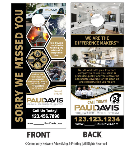 Paul Davis Franchise Door Hanger 01 Paul Davis Franchise Door Hanger 01