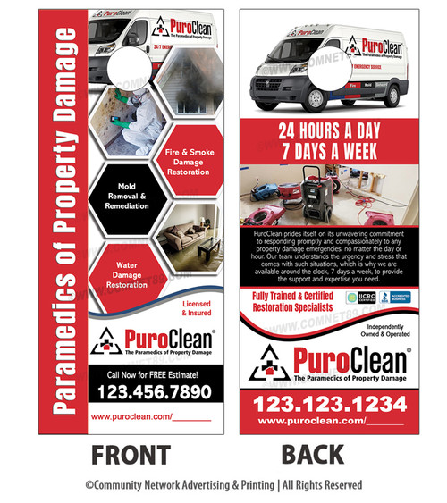 Puroclean Franchise Door Hanger 01 Puroclean Franchise Door Hanger 01