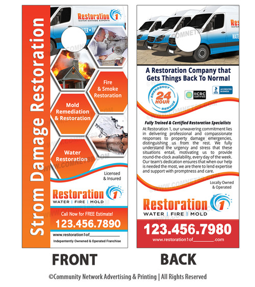 Restoration 1 Franchise Door Hanger 01 Restoration 1 Franchise Door Hanger 01