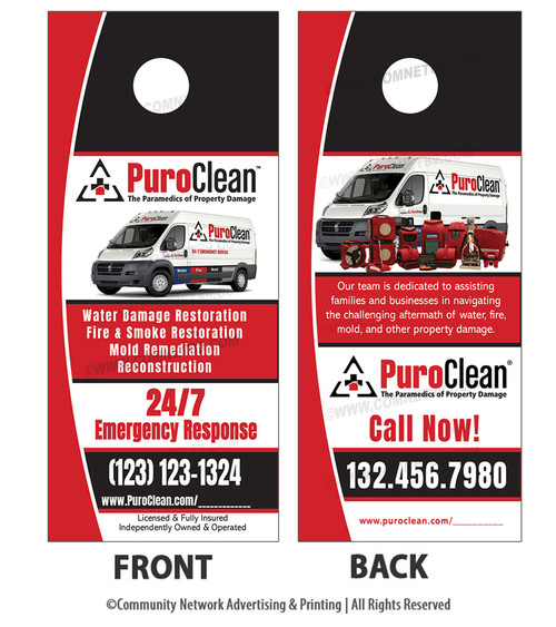 Puroclean Franchise Door Hanger 02 Puroclean Franchise Door Hanger 02