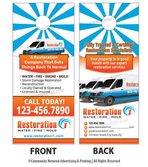 Restoration 1 Franchise Door Hanger 02 Restoration 1 Franchise Door Hanger 02