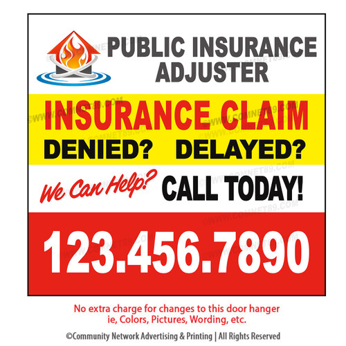 Adjuster Banner 10 | 4' x 4'