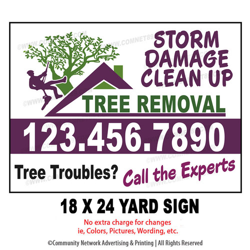 Tree Service Yard Sign 11 | 18" x 24" Tree Service Yard Sign 11 | 18" x 24"