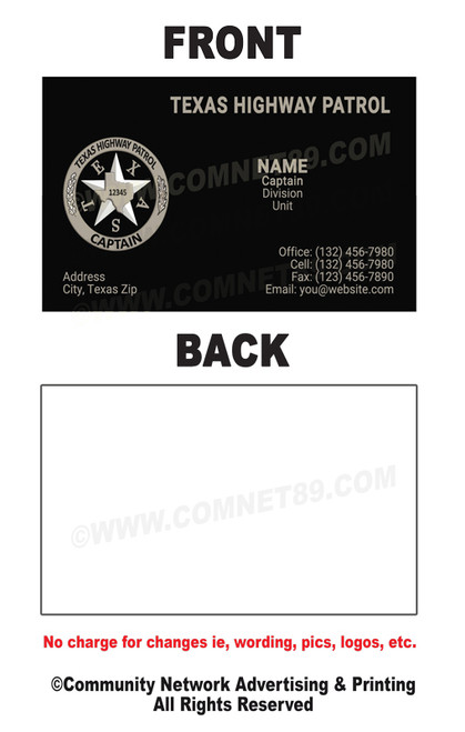 THP Business Card #10 | Captain