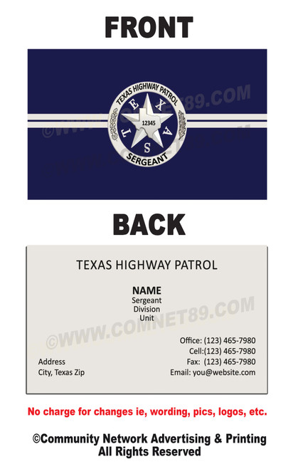 THP Business Card #23 | Sergeant