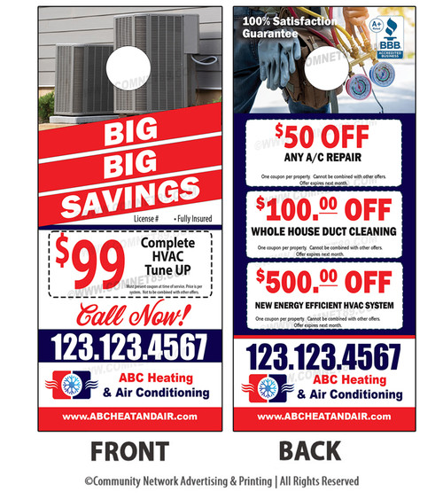 HVAC Door Hanger 06 HVAC Door Hanger 06