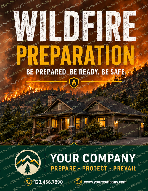 Wildfire Preparedness Brochure 01 | 11 x 17 | Half Fold