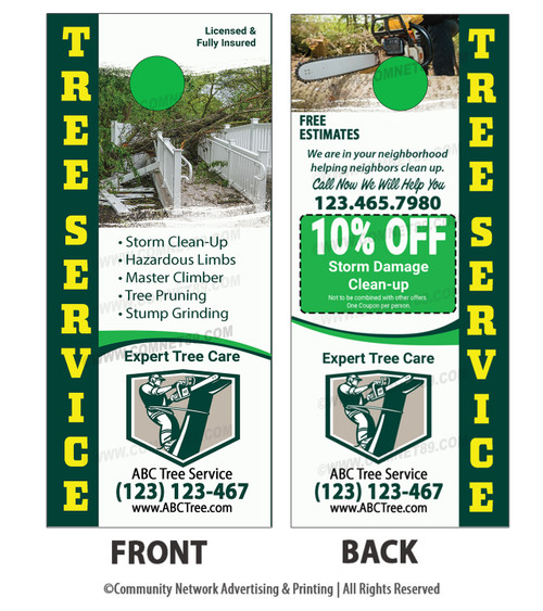 Tree Service Door Hanger 04