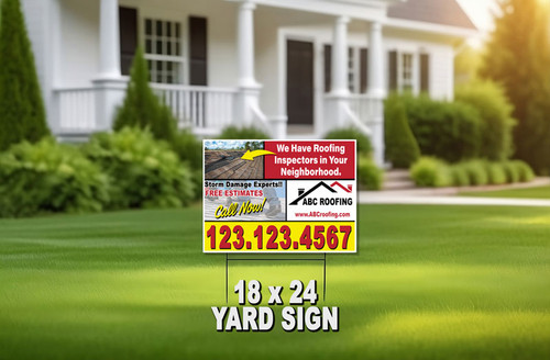 Roofing Yard Sign 05 | 18 x 24