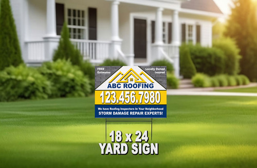Roofing Yard Sign 06 | 18 x 24
