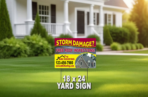 Roofing Yard Sign 07 | 18 x 24