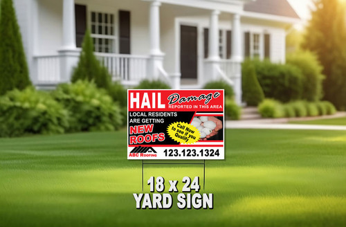 Roofing Yard Sign 11 | 18 x 24