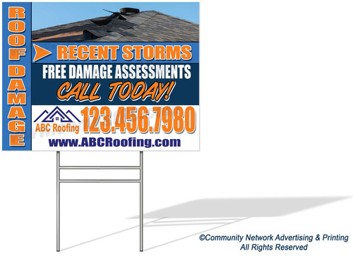 Roofing Yard Sign 12 | 18 x 24