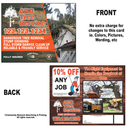 Storm Damage Tree Service EDDM Postcard 06 | 6.5 x 8 Storm Damage Tree Service EDDM Postcard 06 | 6.5 x 8