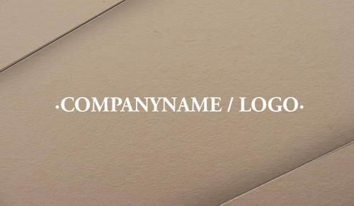 Brown Textured Business Card - Double Sided