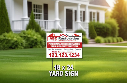 Property Restoration Yard Sign 18 | 18 x 24