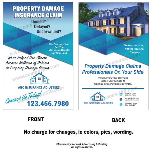 Insurance Adjuster Flyer 03 | Half Page