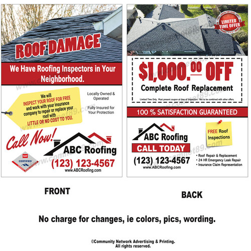 Roofing Flyer 05 | 5.5 x 8.5 | Half Page