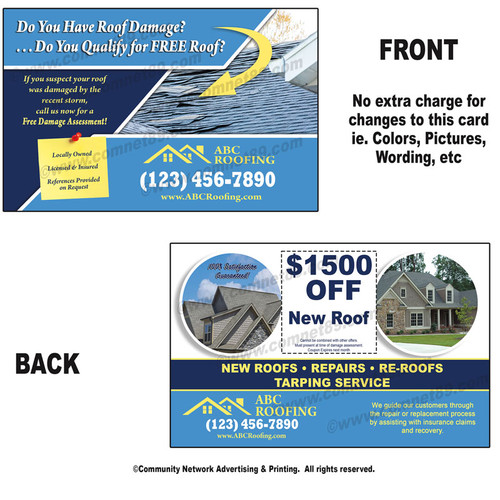 Roofing Flyer 07| 5.5 x 8.5 | Half Page