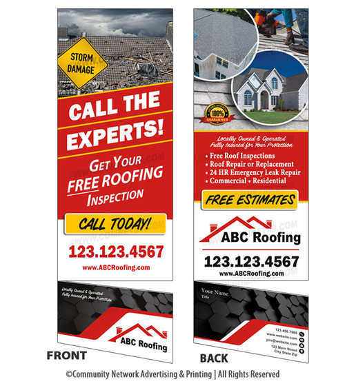 Roofing RIP Rack Card 12 | Rack Card + Business Card