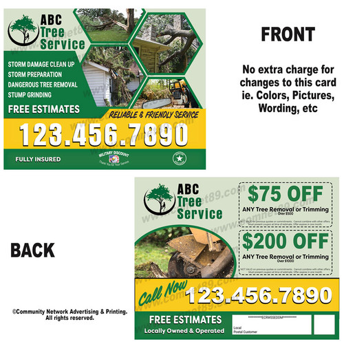 Storm Damage Tree Service EDDM Postcard 02 | 6.5 x 8 Storm Damage Tree Service EDDM Postcard 02 | 6.5 x 8
