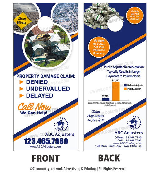 Insurance Adjuster Door Hanger 07