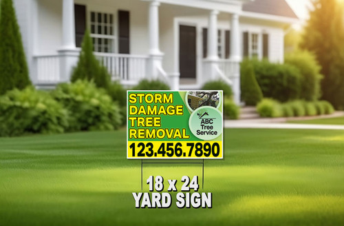 Tree Service Yard Sign 04 | 18' x 24"