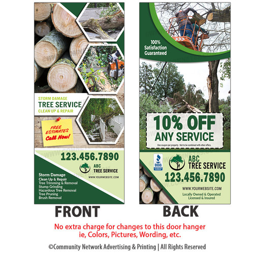 Tree Service Rack Card 07 | 4" x 9" Tree Service Rack Card 07 | 4" x 9"