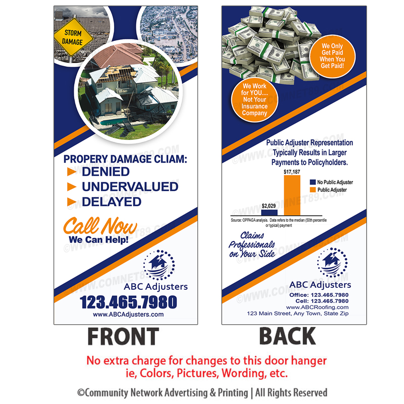 Public Insurance Adjuster Door Hangers Community Network