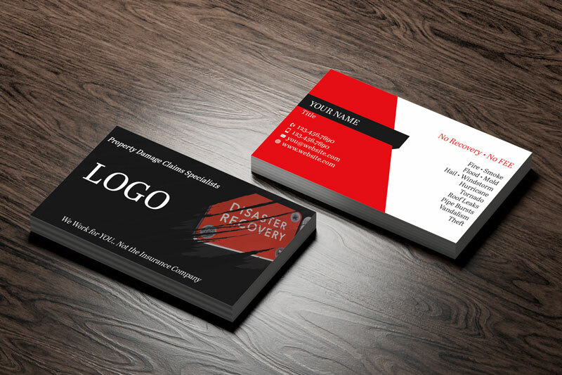 Elevate your professional image with our captivating business card design for public claims adjusters.