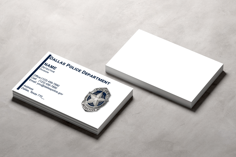 Our DPD Detective designs embody your values for a professional impression. Attention to detail enhances your image. Let us create a business card that represents you. 
