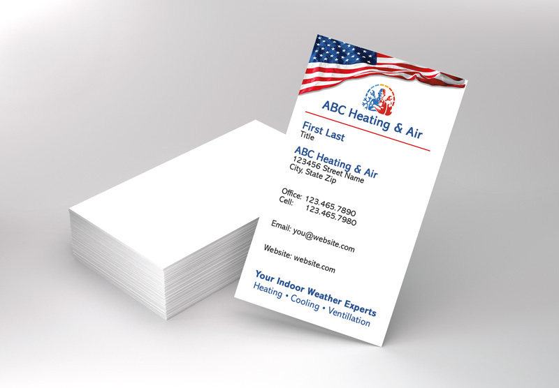 Our business cards, tailored for air conditioning & heating (HVAC) contractors, exemplify professionalism and enhance recognition, making them essential tool.