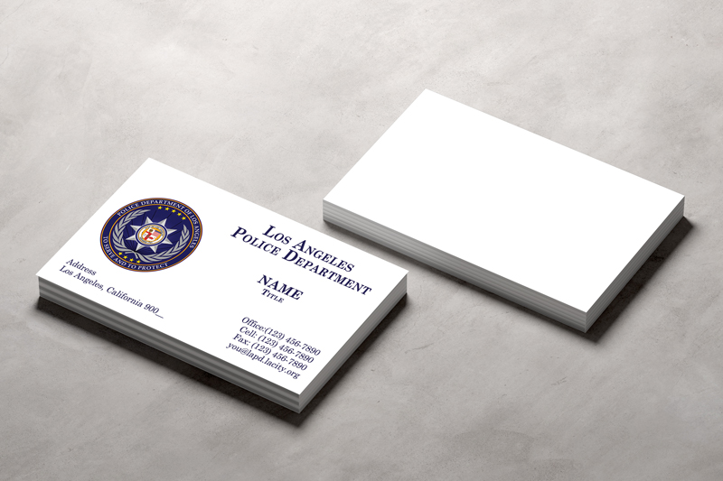 We offer quick, efficient service for your LAPD business cards. All contact details are included and proofs provided within 24-48 hours. 