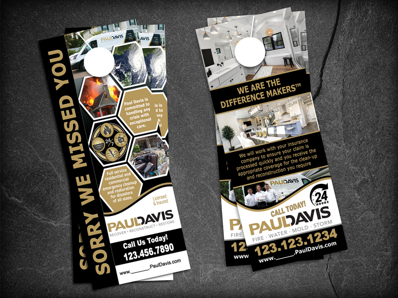 Looking to enhance your local marketing strategy? Try the Paul Davis Restoration Franchise Door Hanger by Community Network for impactful results in your community!