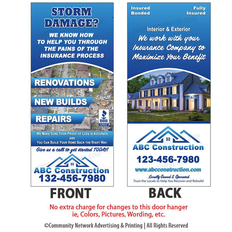 This property damage rack card can be a useful tool for water damage restoration contractors to share with those in need. Simply place them in high traffic areas after a storm.